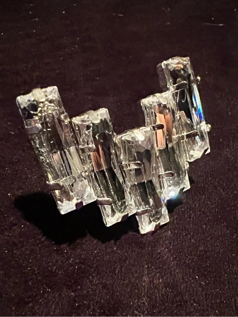 Crystal Statement Cocktail Ring - Clear Crystal